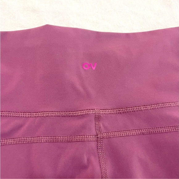 Outdoor Voices Women Legging Size Large Blue Wide Waistband Pull On Stretch Pant - Picture 11 of 11